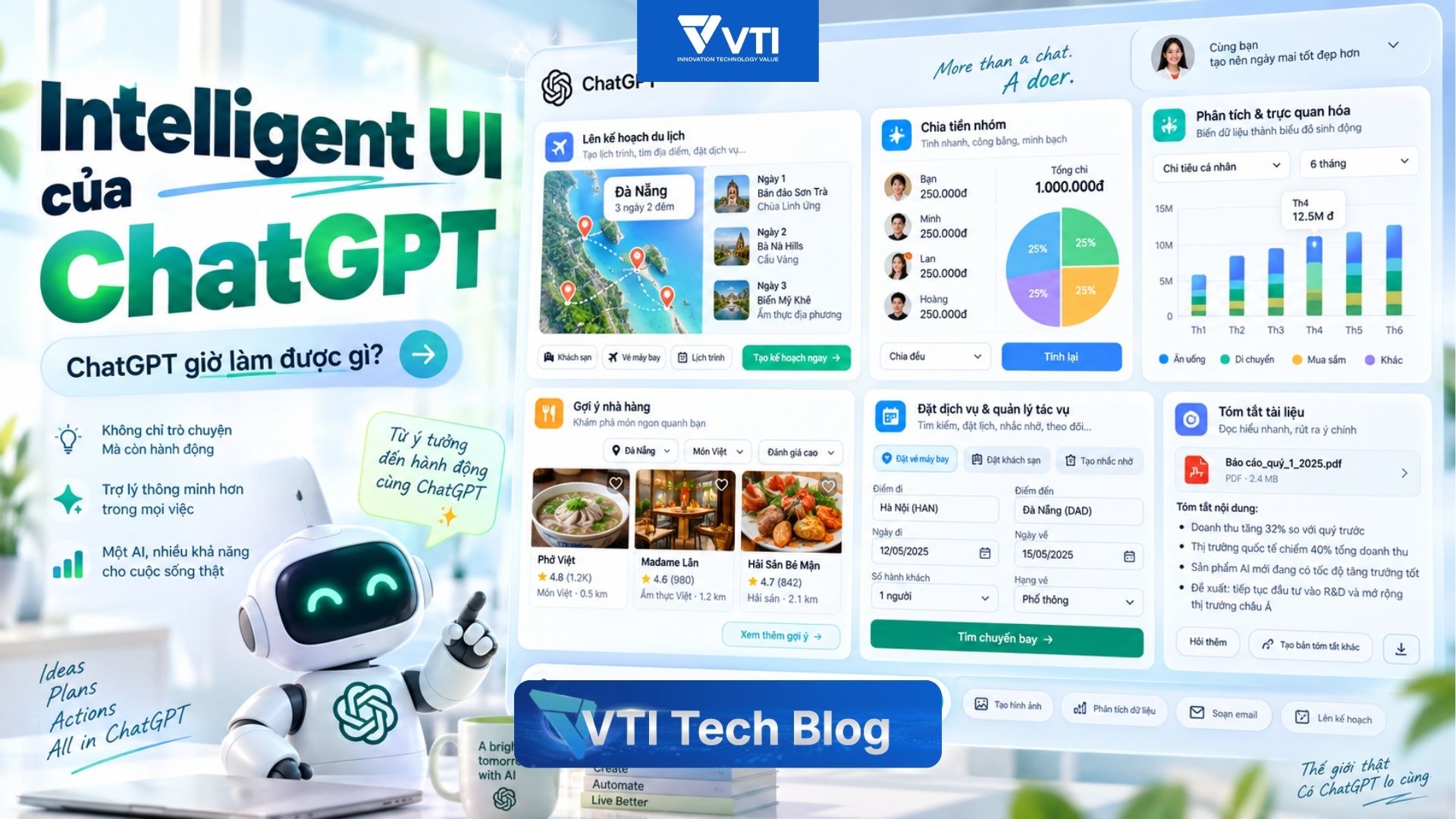 UI DO AI TẠO: MỔ XẺ INTELLIGENT UI CỦA CHATGPT VÀ KIẾN TRÚC MỞ A2UI